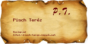 Pisch Teréz névjegykártya